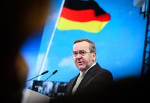 Talks progressing on NATO Greenland mission – German defence minister 27 January 2026, Berlin: Boris Pistorius, German Minister of Defense, speaks at the "Security and defense policy as a location factor - challenges and opportunities for business and government" conference, hosted by the German Chamber of Industry and Commerce (DIHK) at the Haus der Deutschen Wirtschaft. Photo: Bernd von Jutrczenka/dpa.