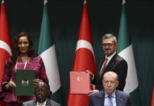 Türkiye, Nigeria sign 9 mutual agreements as Tinubu meets Erdogan in Ankara SITTING: Turkish President Recep Erdogan and his Nigerian counterpart, President Bola Tinubu.